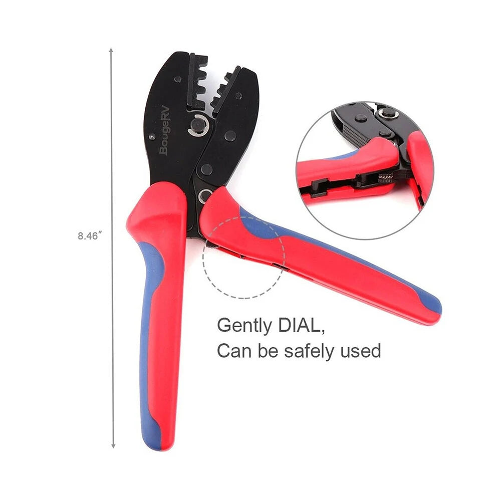 Solar Crimper Tool Kit: 12Pcs with 6 Pairs Connectors & 1 Spanner Wrench for Panel Cable Installation