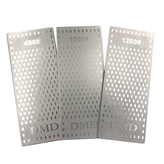Diamond Sharpening Stone Set - 3PCS Single-Sided, 400/1000/1200 Grit Multi-Use Tool Sharpener for Kitchen, Garden, Woodworking - High Durability
