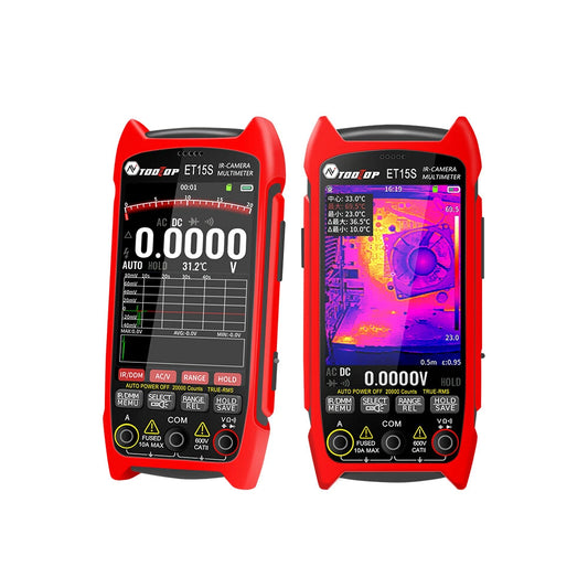 AV TOOLTOP ET15S PRO Thermal Imaging Camera 256x192 | 550°C Range | 25Hz | 15 Color Modes | 20000 Count Multimeter | Macro Lens