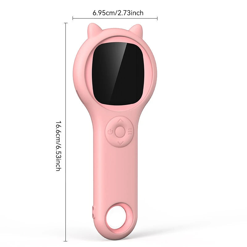 Kids Mini Pocket Microscope 500X with 2.0 Screen, Fast-Charge Battery, & 8 LED Lights for Science Exploration