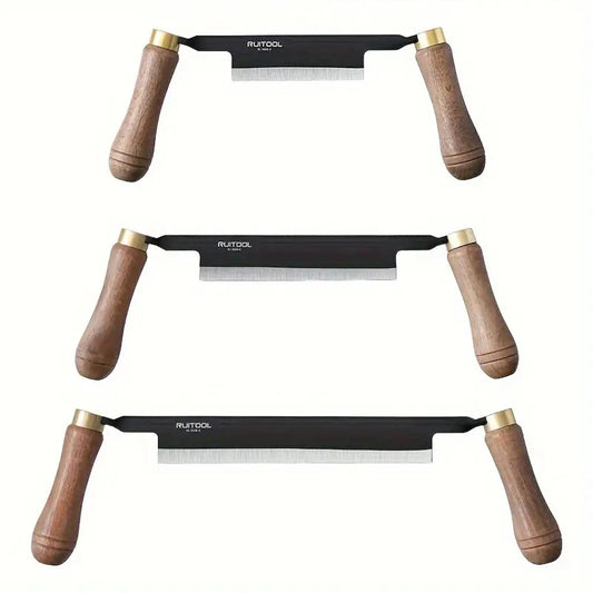 RUITOOL Woodworking Draw Knife Set - High Carbon Steel Blades (4/6/8 Inch) Ergonomic Design