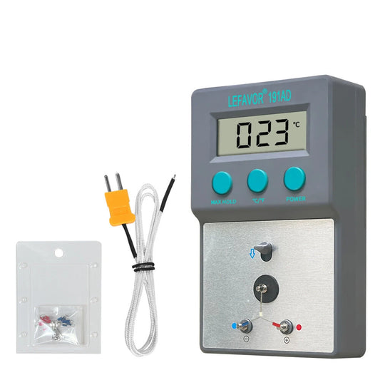 LEFAVOR 191AD High Accuracy Soldering Iron Temperature Tester with LCD Display, Auto Power Off, 0-800°C (32-1500°F) K-Type Sensor