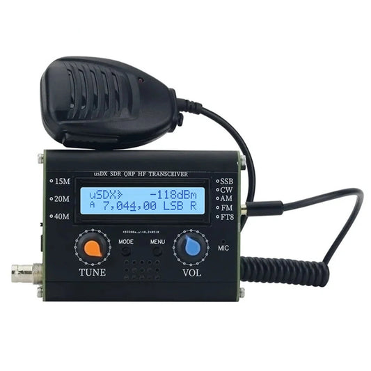 5W USDX SDR QRP QCX-SSB 3-Band HF Transceiver with Handheld Microphone