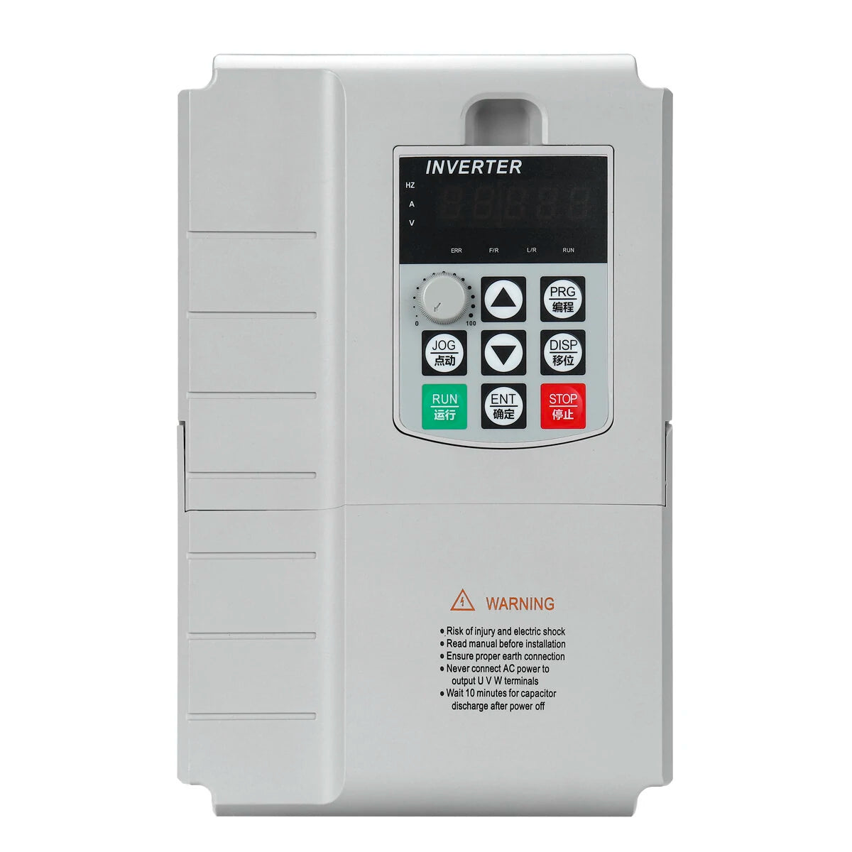 Excellway 7.5KW 10HP VFD Frequency Inverter, Single to Three Phase for Motors, Fans, Lathes, Compressors, Milling Machines
