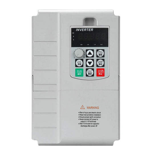 Excellway 7.5KW 10HP VFD Frequency Inverter, Single to Three Phase for Motors, Fans, Lathes, Compressors, Milling Machines