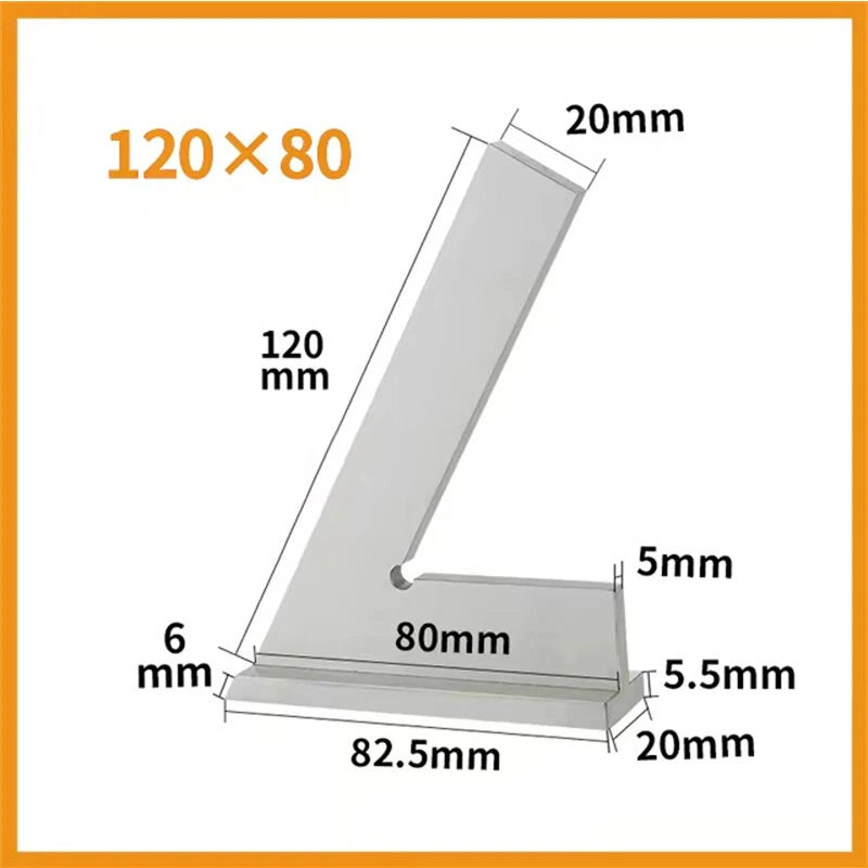 60° Angle Ruler with Seat - ETOPOO Machinist Carpenter Engineer Measuring Tool
