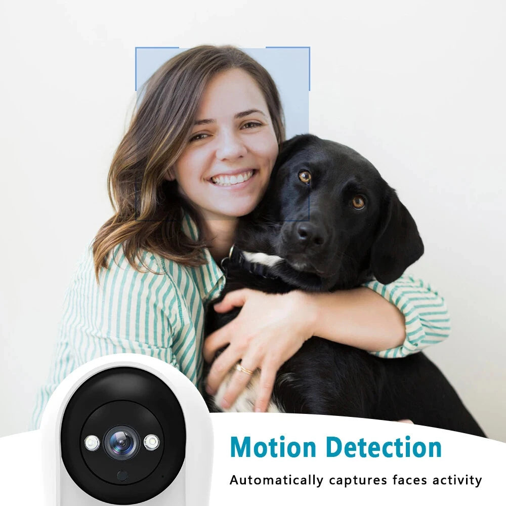 3MP 2K PTZ WiFi IP Camera with 2.8-Inch IPS Screen, Baby Cry Detection, Video Call, Security Baby Monitor iCSee