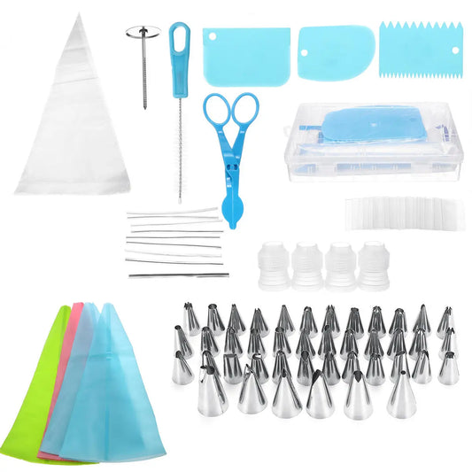 Cake Decorating Kit with Storage Case - 72-Piece Set with Baking Molds & Cooking Glove