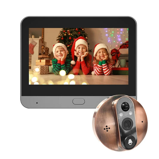 Tuya Smart WiFi Doorbell with 1080P Camera, PIR Motion, Alexa & Google Integration, 5000mAh Battery, Two-Way Intercom, Night Vision