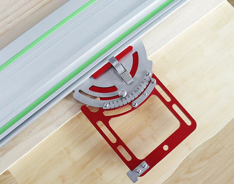 ENJOYWOOD Adjustable Aluminum Alloy Track Square Saw Rail Guide for Engraving & Woodworking