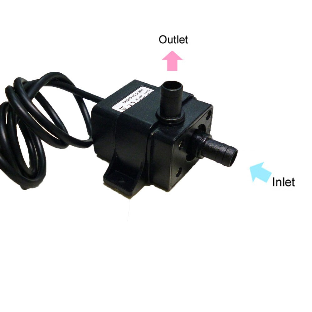 Mini Submersible Brushless Water Pump, Ultra-Quiet DC12V 5W, 240L/H Flow, 3M Lift for Aquarium and Fountain Circulation