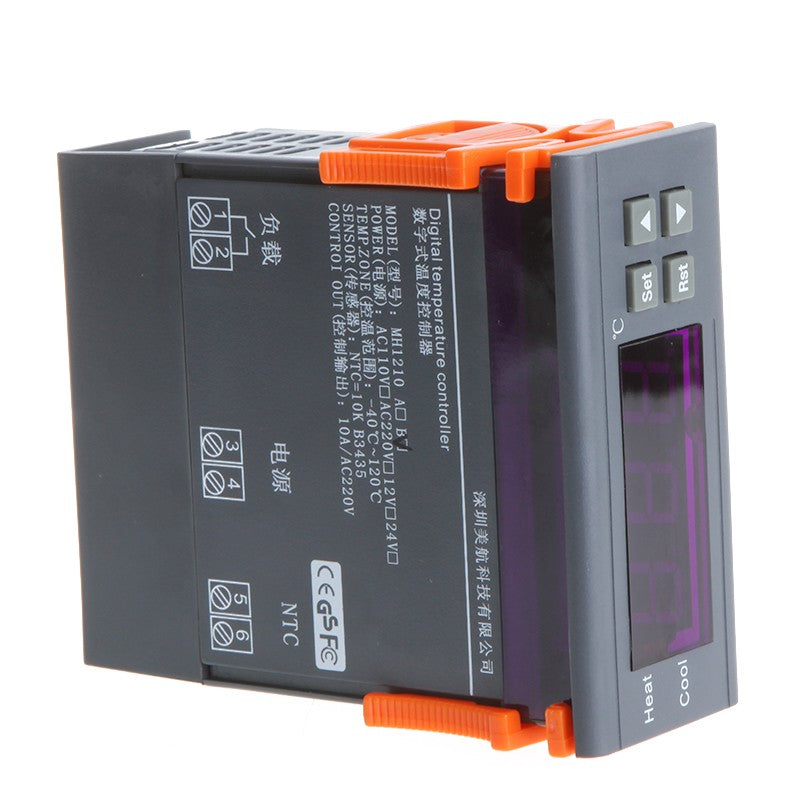 Digital Temperature Controller 10A 220V Thermocouple, -40℃ to 120℃, Alarm Function