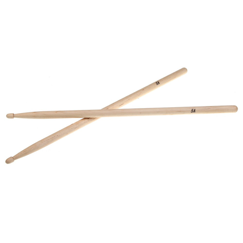 5A Maple Wood Drumsticks - Lightweight Professional Pair for Drum Set