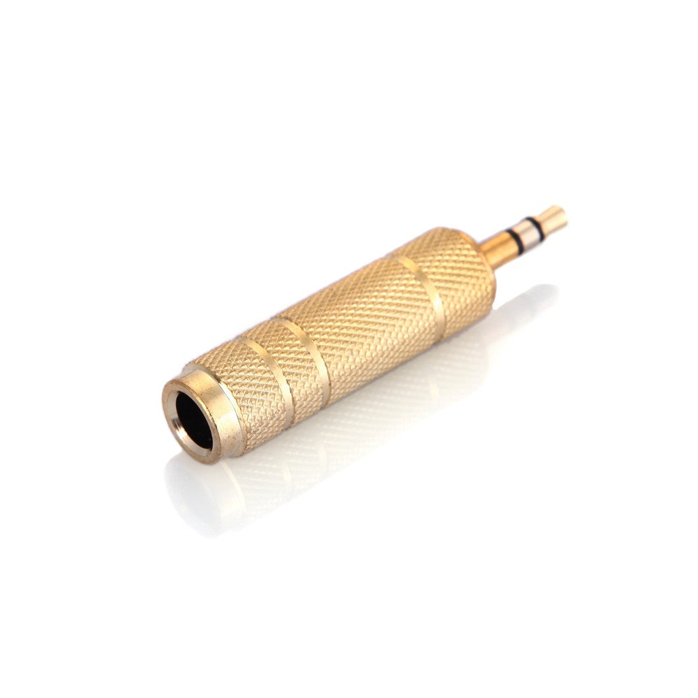 3.5mm Male to 6.5mm Female Audio Jack Adapter for Electric Guitars, Microphones, Headphones
