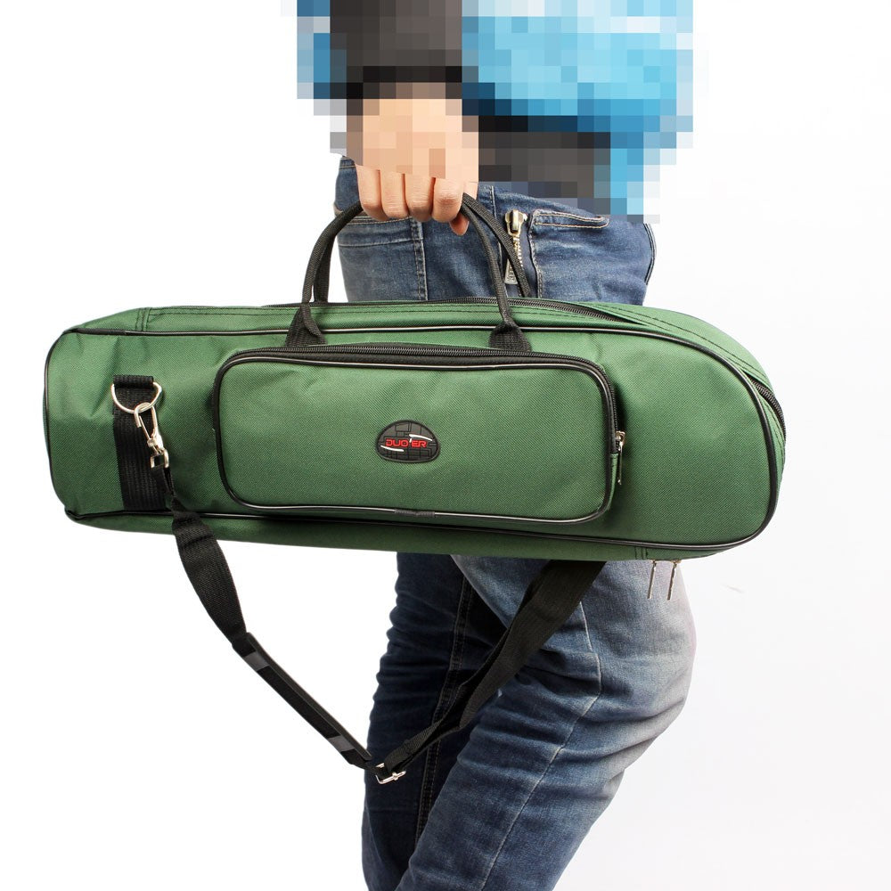 Water-Resistant Trumpet Gig Bag, 600D Oxford Cloth, Adjustable Shoulder Strap, 5mm Padded, with Pocket