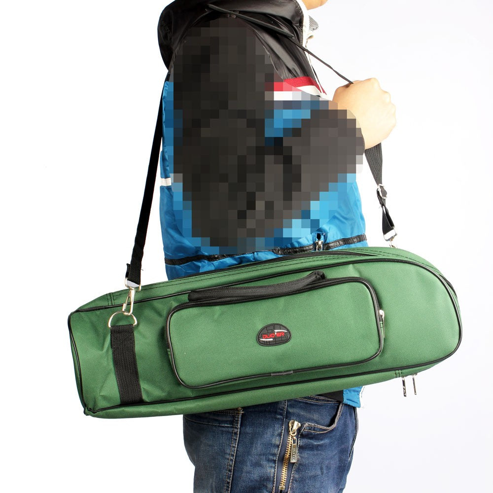 Water-Resistant Trumpet Gig Bag, 600D Oxford Cloth, Adjustable Shoulder Strap, 5mm Padded, with Pocket
