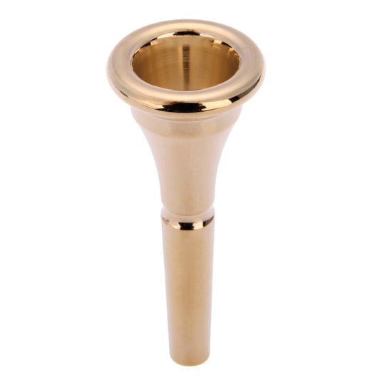 Durable Stylish Copper Alloy French Horn Mouthpiece - Silver/Gold Finish