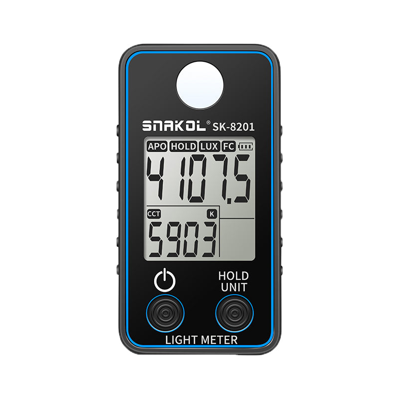 High Precision LED Illuminance Meter - 0.5-300000 LUX Photographic Light Tester